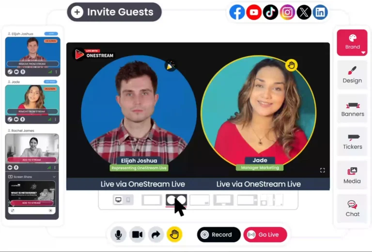 How Does Onestream Live Work