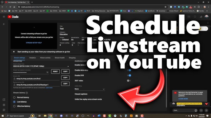 How to Schedule a Live Stream on Youtube
