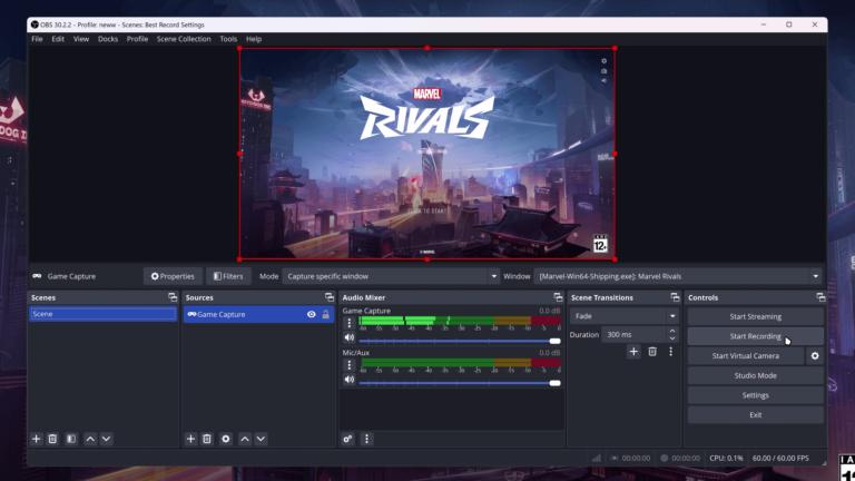 How to Stream Marvel Rivals on Obs