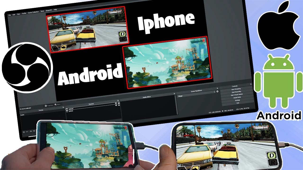 How to Stream Phone by Wired Connection to Obs