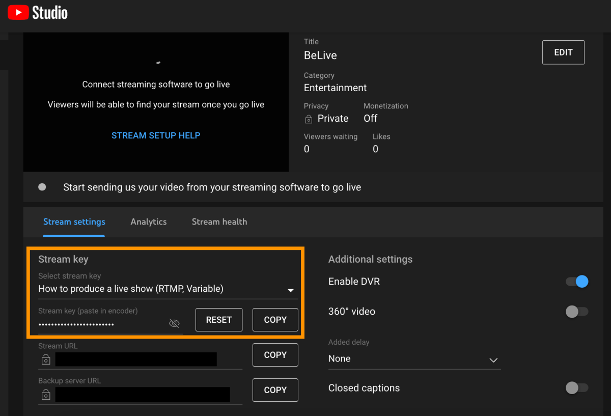 What is a Stream Key