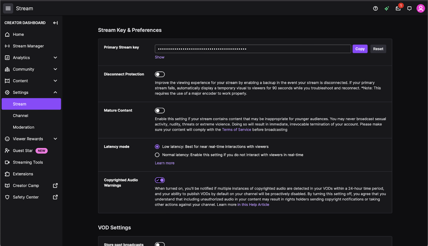 Whatnot Stream Key